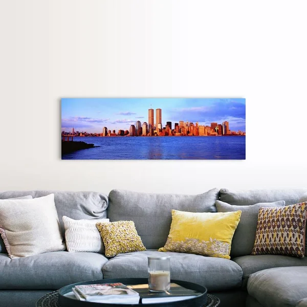 New York City - Skyline with World Trade Center, Canvas Wall Art, 60x20, Great Big Canvas