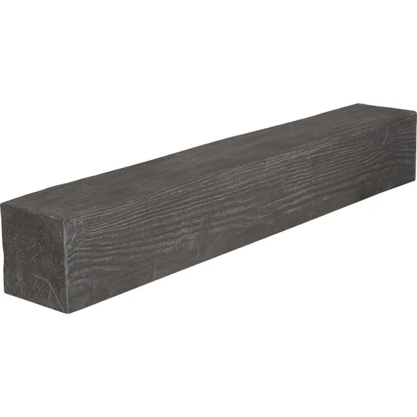 Ekena Millwork MANUSD06X06X36AC 6x22H x 6x22D x 36x22W Sandblasted Faux Wood Fireplace Mantel, Aged Cedar
