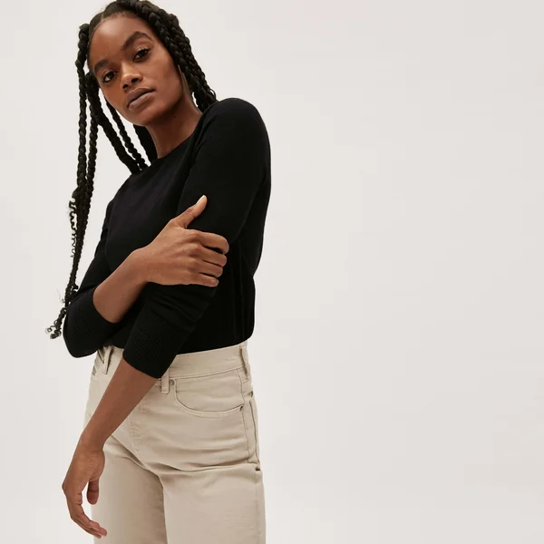 Women's Cashmere Crew Neck Sweater by Everlane in Black, Size Xs