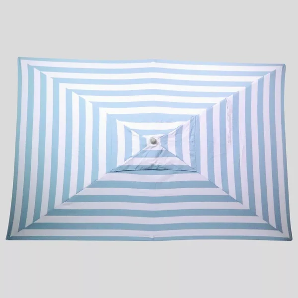 Threshold Rectangular Cabana Stripe Patio Umbrella - Navy