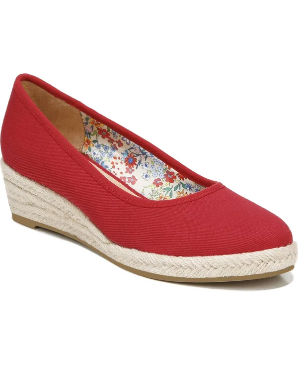 LifeStride Karma Women's Espadrille Wedges, Size: 9, Red