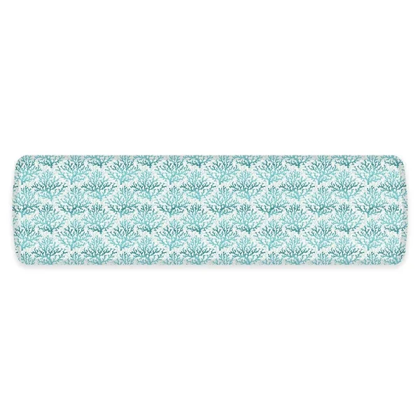 GelPro Elite Comfort Sea Coral 20x22 x 72x22 Floor Mat in Early Tide Teal/White