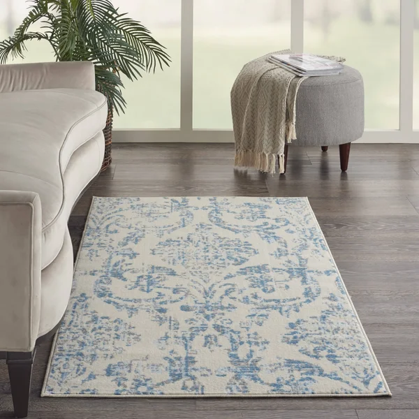 Nourison Jubilant JUB09 Area Rug, Ivory/Pink, 7& x 10&