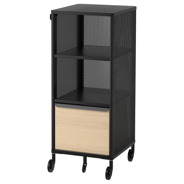 IKEA - BEKANT Storage Unit on Casters, Mesh Black, 16 1/8x39 3/4