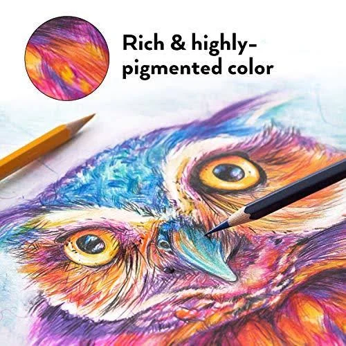 Arteza Professional Watercolor Pencils for Adults Kids - Set of 120, Water-Soluble Colored Pencils for Coloring, Blending