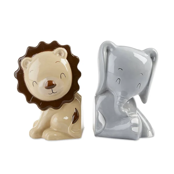 Baby Aspen Ceramic Safari Bookends