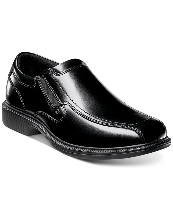 Men's Nunn Bush Bleeker St Slip-On - Black - Size 7.5