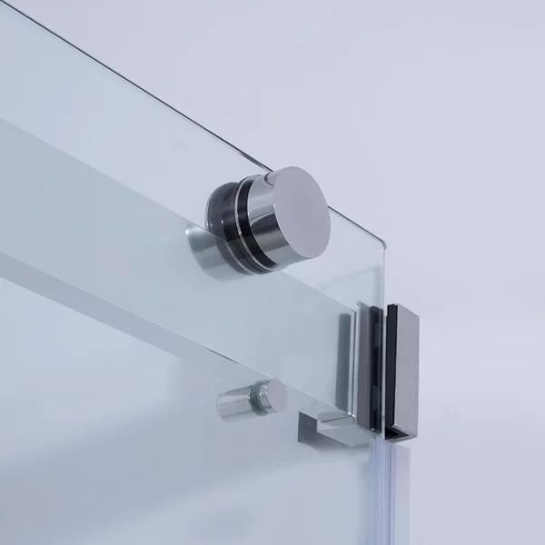 Vinnova Spezia Double Sliding Frameless Tub DOOR - Matte Black, 60x22 W x 58x22 H