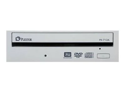 Plextor PX-712A - DVD盧W drive - internal - IDE - 48x (CD), 16x (DVD) 48x (CD), 8x (DVD-R), 12x (DVD+R) 24x (CD), 4x (DVD盧W