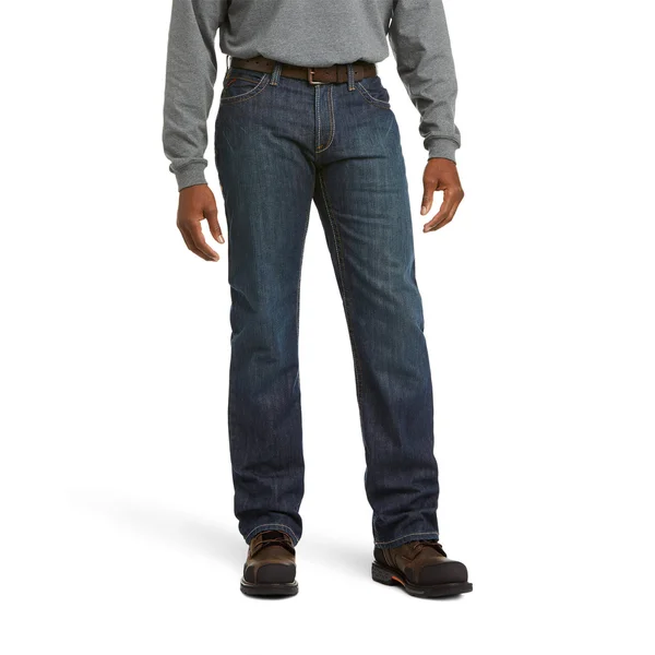 Ariat Men's FR M4 Low Rise Basic Boot Cut Jean - Shale 32, 36