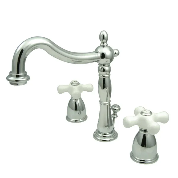 Kingston Brass KB1978PX 8x22 Widespread Bathroom Faucet, Brushed Nickel