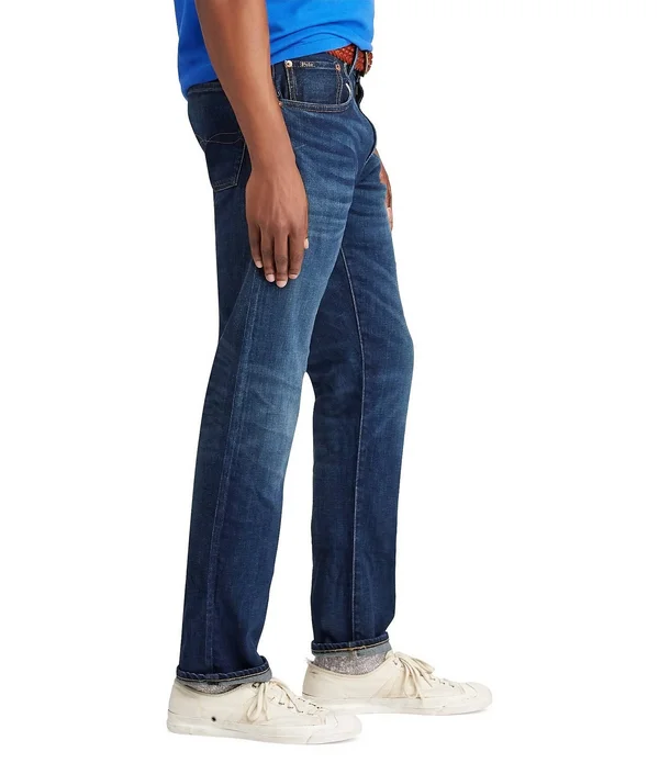 Polo Ralph Lauren Hampton Relaxed Straight-Fit Stretch Denim Jeans - Mens, 42 30, Rockford