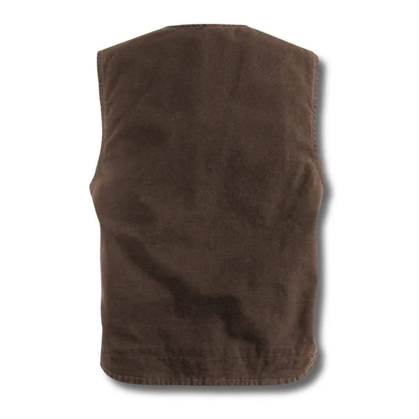 Carhartt Men's Sandstone Sherpa Lined Rugged Vest Dark Brown