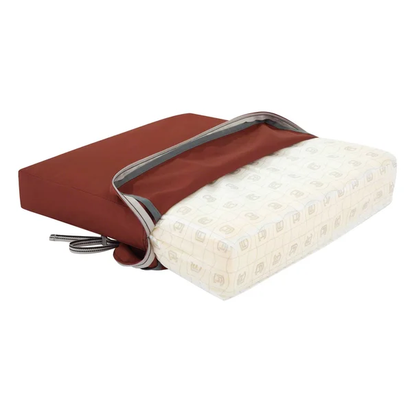 Classic Accessories Ravenna Water-Resistant 23 x 23 x 5 inch Square Patio Seat Cushion Slip Cover & Foam - Spice