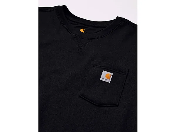 Carhartt Men's Crewneck Pocket Sweatshirt (3XL Black)