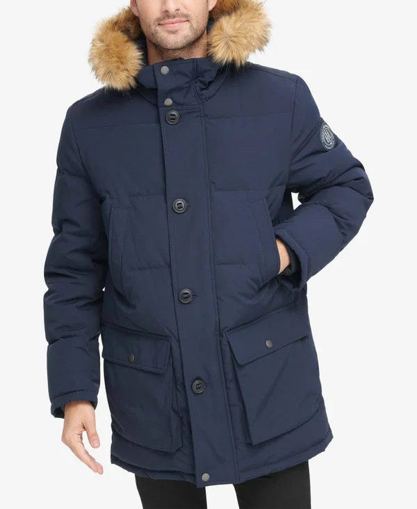 Tommy Hilfiger Long Snorkel Coat 2339119 - S, Navy