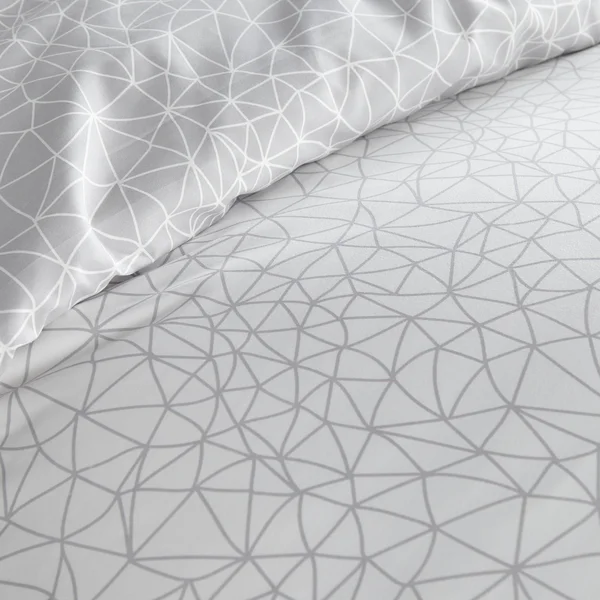 Southshore Fine Linens Geometric Maze Down Alternative Comforter and Sham Set - Blue - Full - Queen