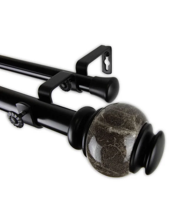 Rod Desyne Marble Double Curtain Rod