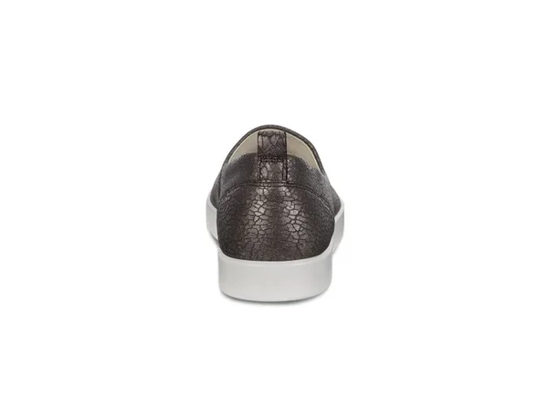 Ecco Gillian Lux Slip-On (Black/Dark Shadow Metallic) Women's Shoes
