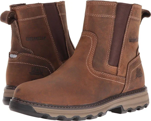Caterpillar Men's Pelton Work Boots - Dark Beige