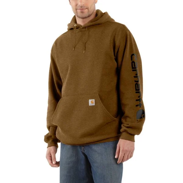 Carhartt Loose Fit Midweight Logo Sleeve Graphic Sweatshirt, Scout Blue Heather, 3XL