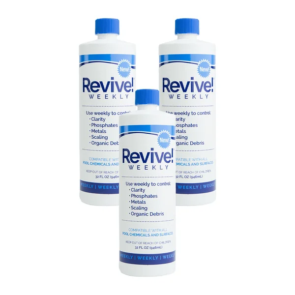 API Revive! Swimming Pool Clarifier Cleaning Treatment, 32 Ounce (3)