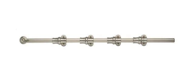 Baldwin Ornamental Heavy Duty Surface Bolt 24x22 Satin Brass/Brown