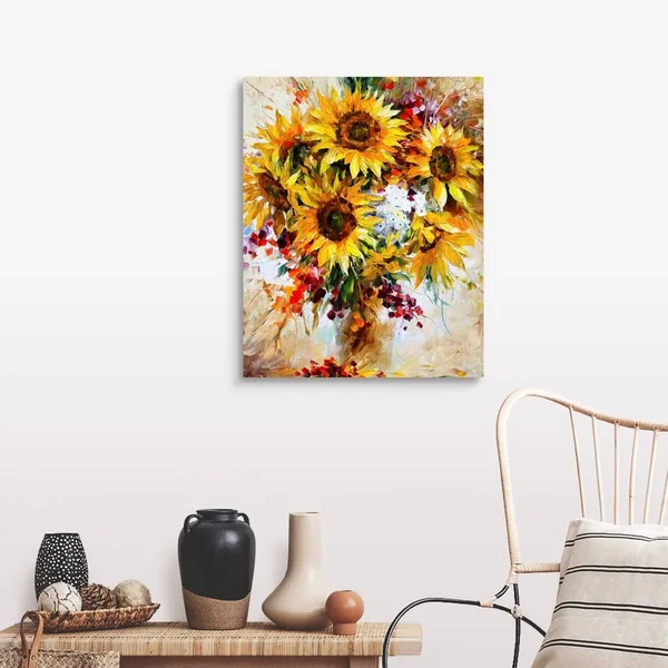 Sunflowers of Happiness - Canvas Wall Art, 24x30, Great Big Canvas