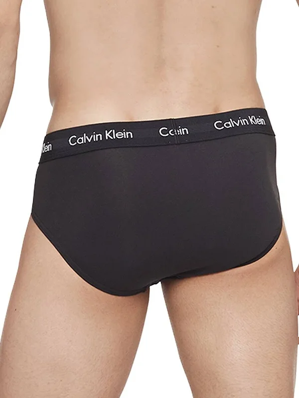 Calvin Klein Cotton Stretch Solid Hip Briefs 3-Pack - XL