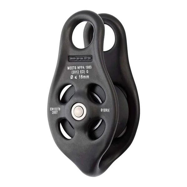 DMM Pinto Pulley Up to 1/2in Diameter Rope - Red - Matte Grey 80051
