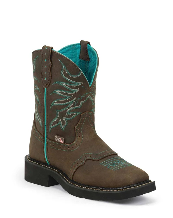 Justin Womens Chocolate Puma Gypsy Boots L9624