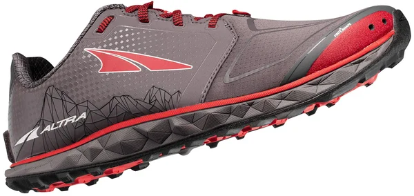 Altra Men's Superior 4 Trail Running Shoe - Gray/Red, 10.5