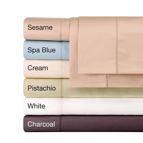 Celeste Home 610 Thread Count Pima Cotton Sheet Set - Queen, Grey
