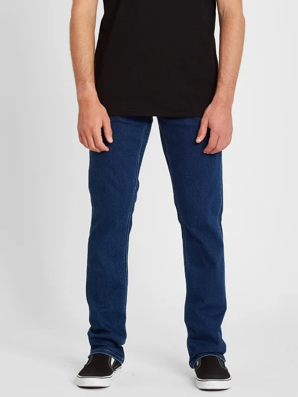 Mens Denim Vorta Slim Fit Jeans in Distilled Easy Enzyme Dark (Ded) - 28x30, Volcom