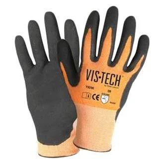 Wells Lamont Y9296XS Vis-Tech Gloves with Nitrile Palm