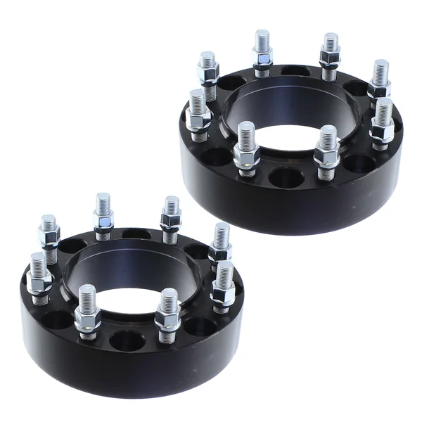 Titan Wheel Accessories 2 PC Black Hubcentric 8x170 - 2x22 Thick, Heavy Duty Wheel Spacers Fits Ford F250 F350 Super Duty Excur