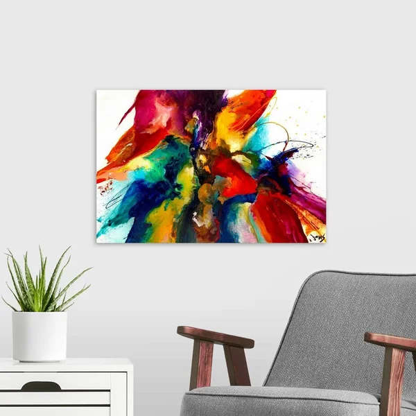 Flourish III, Canvas Wall Art, 24x16, Great Big Canvas