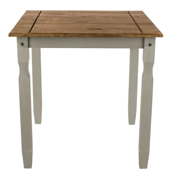 Wood Dining Table Corona Collection, Furniture Dash - Antique Brown Color Stain.
