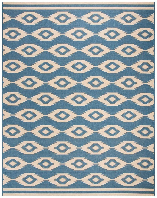 Safavieh Linden 100 LND171N 8& x 10& Cream - Blue Rug