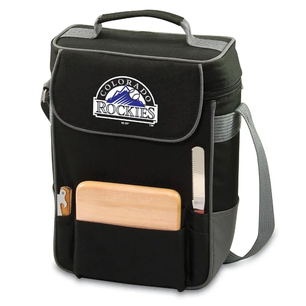 Colorado Rockies - Duet Wine and cheese Tote (Black)