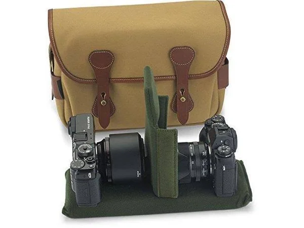 Billingham S3 Shoulder Bag (Khaki Canvas/Tan Leather)