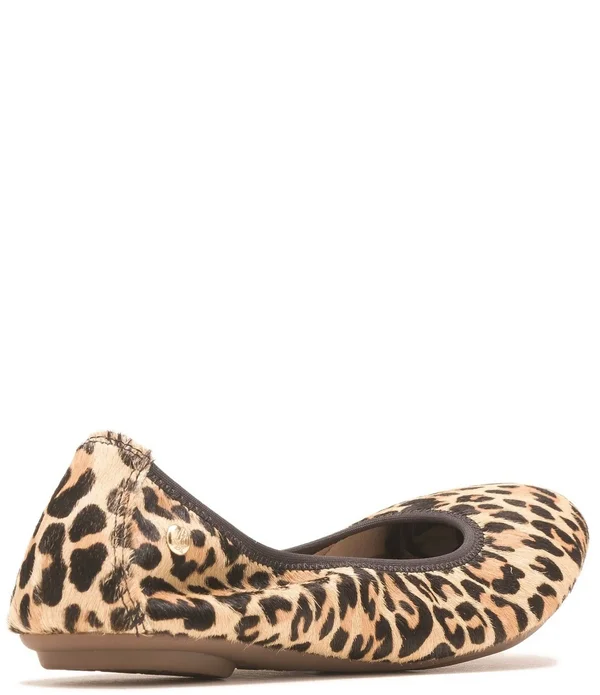 Hush Puppies Women's Chaste Ballet Flat, Size: 9.5, Leopard Calf Hair