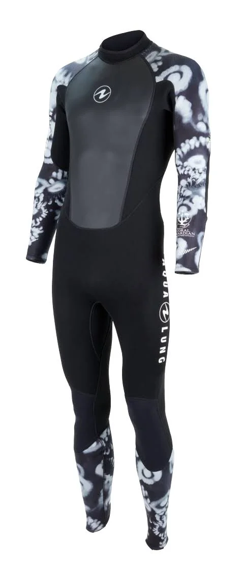 Aqua Lung Men's Hydroflex 3mm Wetsuit Black/Blue Camo - 3XL