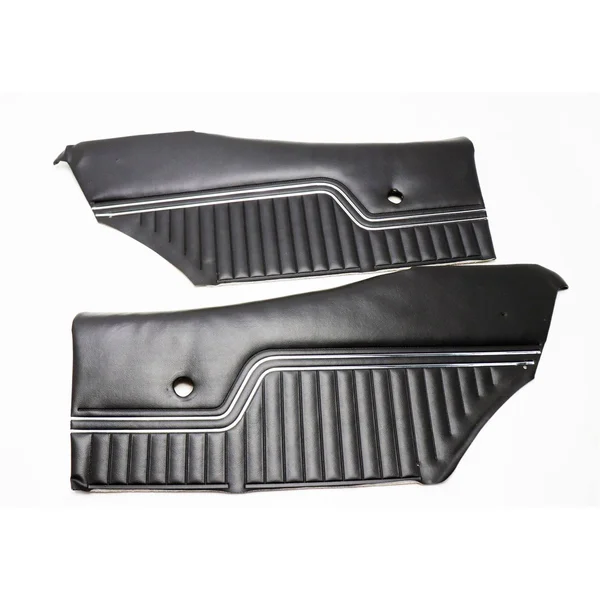 1970-1972 Chevelle Coupe Rear Door Panels, Pre-Assembled, Black