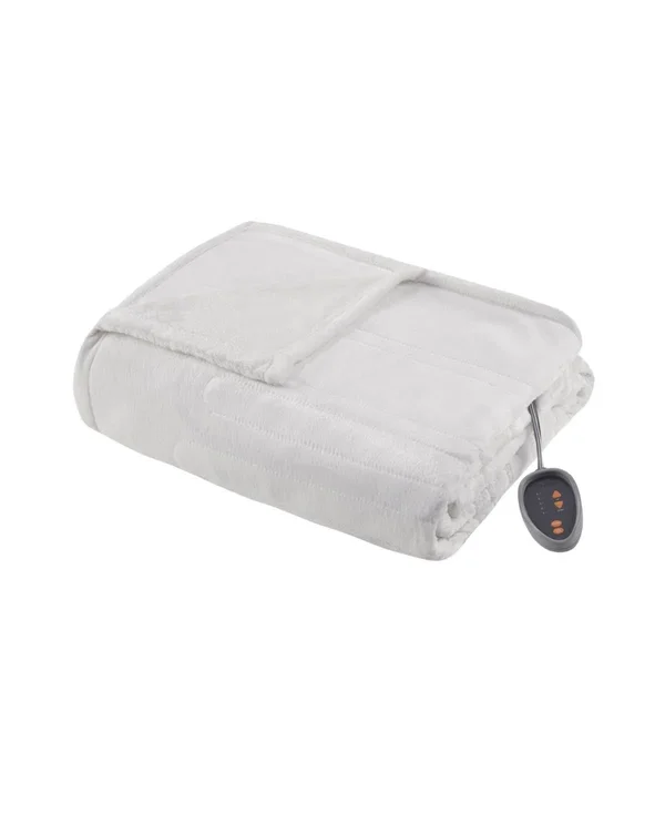 Premier Comfort Microlight Electric Blanket - Queen - Dark Red