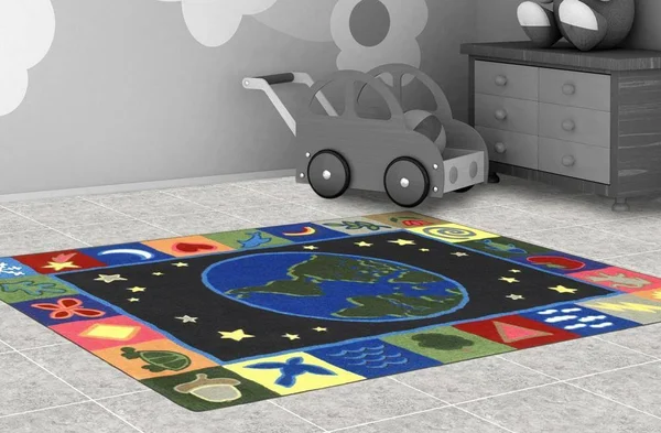 Joy Carpets Earthworks Rug, 7 Feet 7 Inches x 7 Feet 7 Inches, Square