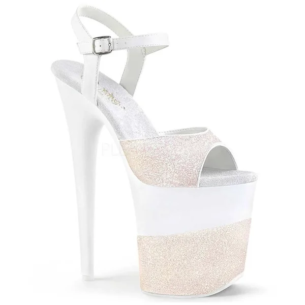 Pleaser - FLAMINGO-809-2G 8, Opal Glitter/Opal Glitter