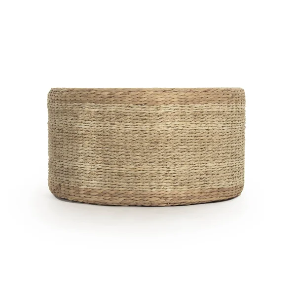 Zentique ZENGN-DNP2 29.75 x 16 x 29.75 in. Woven Ottoman Brown