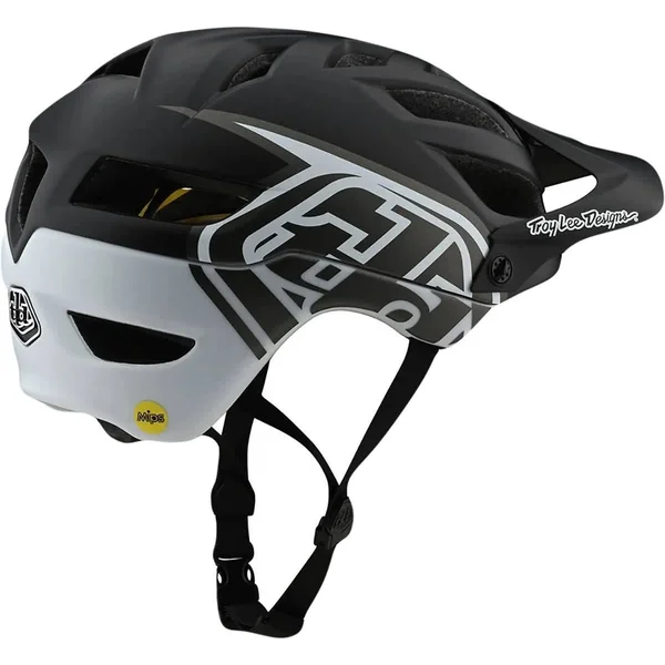 Troy Lee Designs A1 MIPS Classic Bike Helmet Black/White, Xs