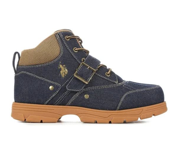 Men's US Polo Assn Kedge Lace-Up Boots in Denim Size 8 Medium